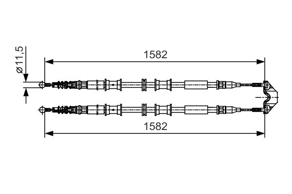 Handremkabel Bosch 1 987 482 138