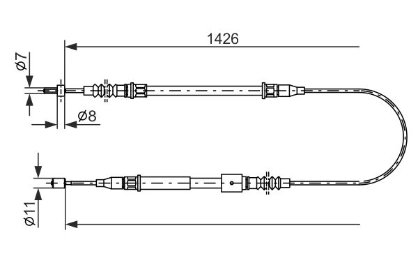 Handremkabel Bosch 1 987 482 140