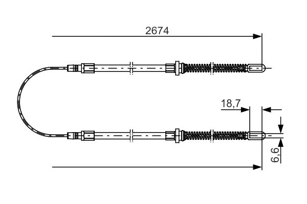 Handremkabel Bosch 1 987 482 148