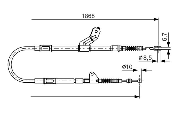 Handremkabel Bosch 1 987 482 158