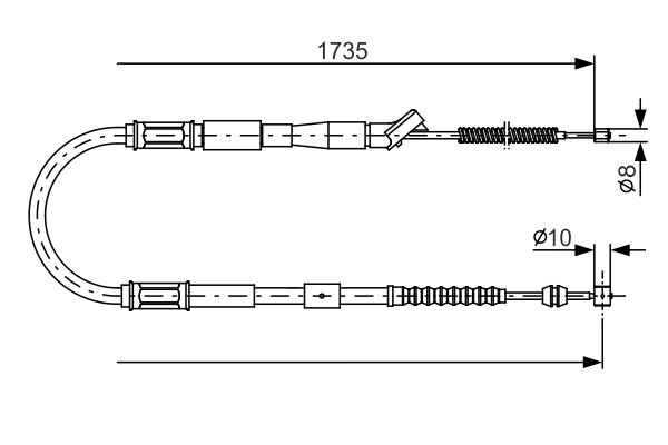 Handremkabel Bosch 1 987 482 160