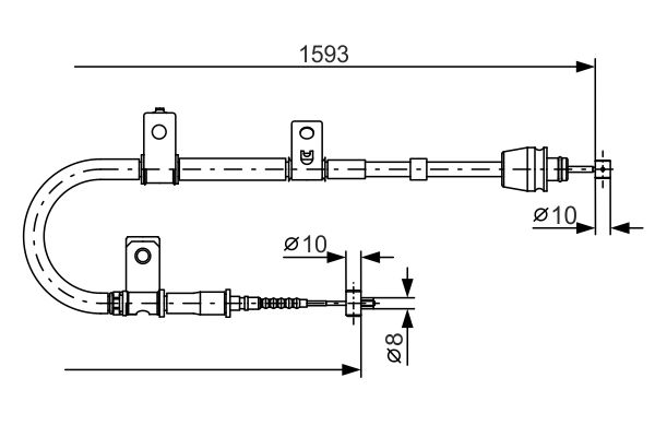 Handremkabel Bosch 1 987 482 166