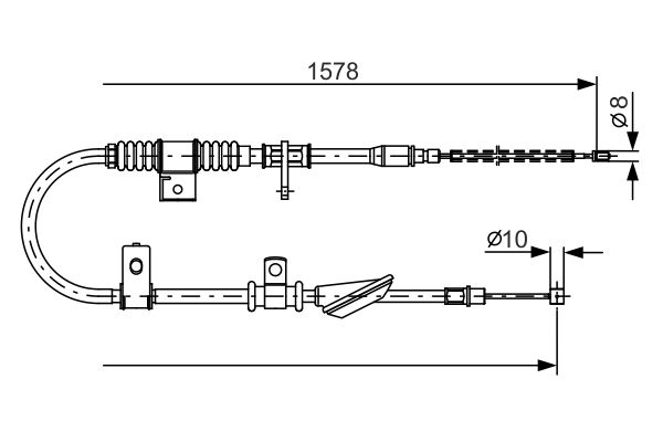 Handremkabel Bosch 1 987 482 168