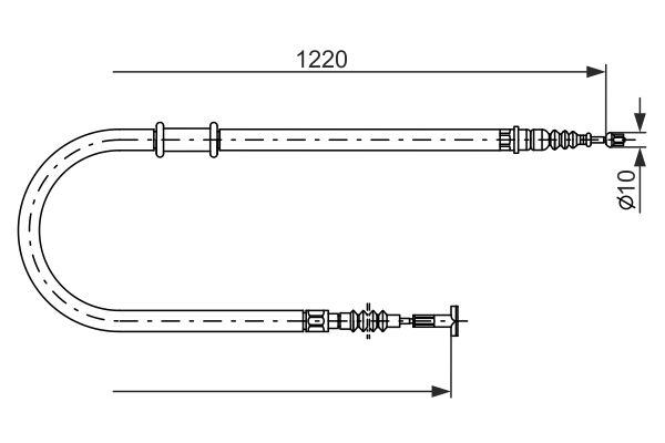 Handremkabel Bosch 1 987 482 182