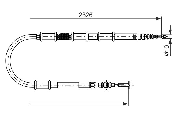 Handremkabel Bosch 1 987 482 185