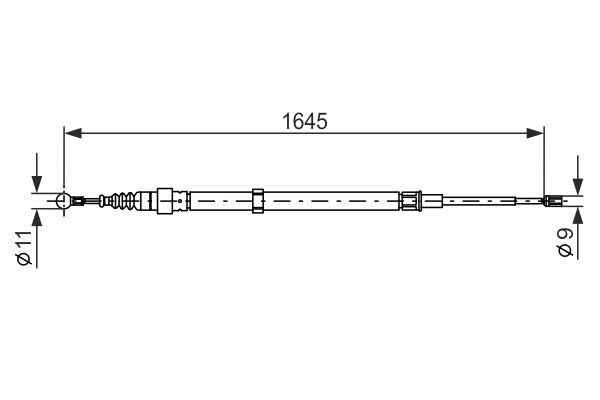 Handremkabel Bosch 1 987 482 191