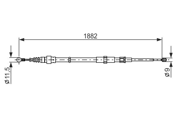 Handremkabel Bosch 1 987 482 193