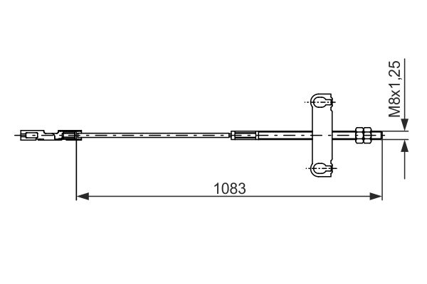 Handremkabel Bosch 1 987 482 194