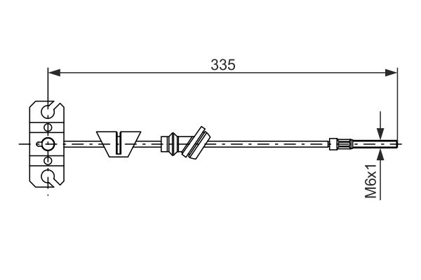 Handremkabel Bosch 1 987 482 225