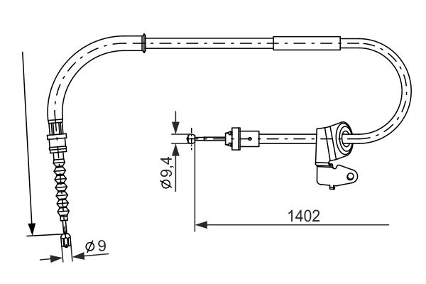 Handremkabel Bosch 1 987 482 226