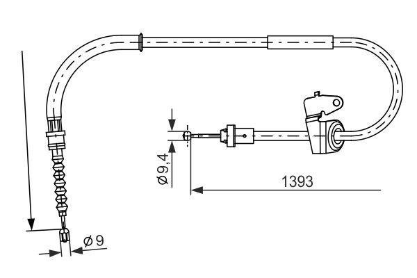 Handremkabel Bosch 1 987 482 227