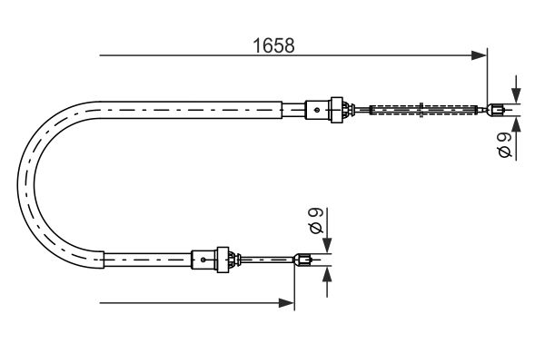 Handremkabel Bosch 1 987 482 234