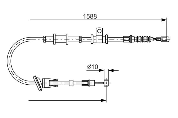 Handremkabel Bosch 1 987 482 246