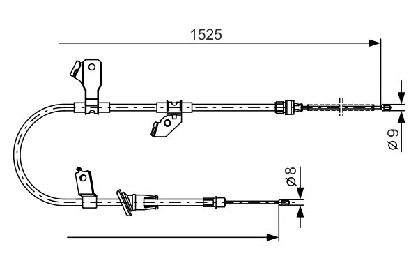 Handremkabel Bosch 1 987 482 247