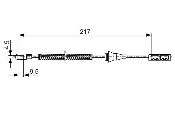 Handremkabel Bosch 1 987 482 251