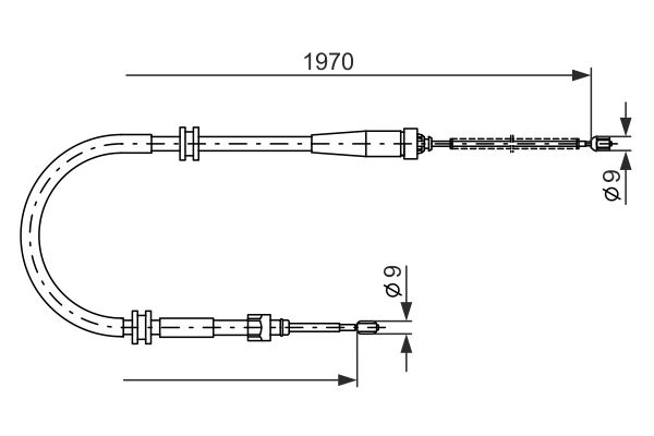 Handremkabel Bosch 1 987 482 253