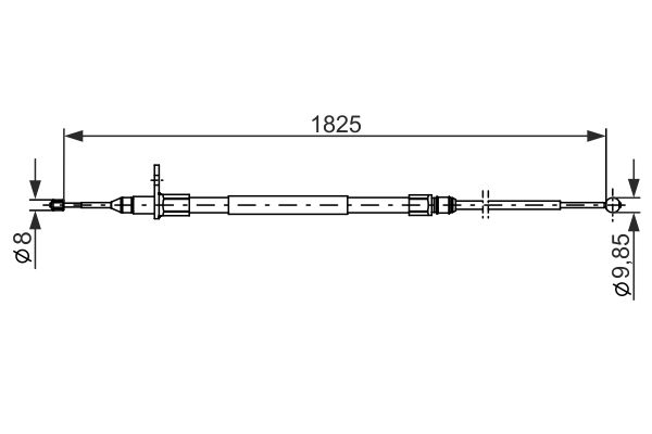 Handremkabel Bosch 1 987 482 254