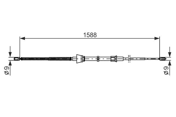 Handremkabel Bosch 1 987 482 266