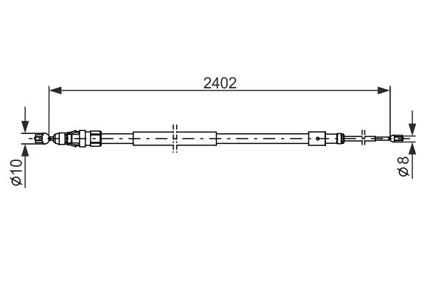 Handremkabel Bosch 1 987 482 276