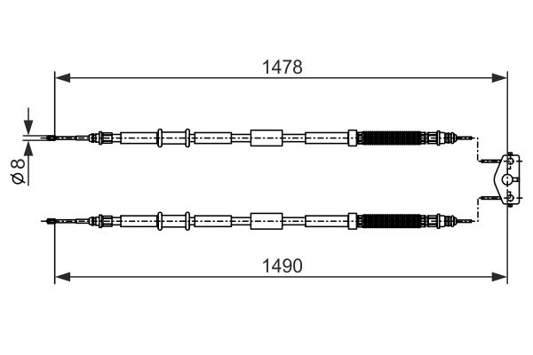 Handremkabel Bosch 1 987 482 282