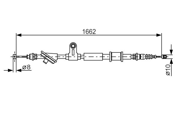 Handremkabel Bosch 1 987 482 285