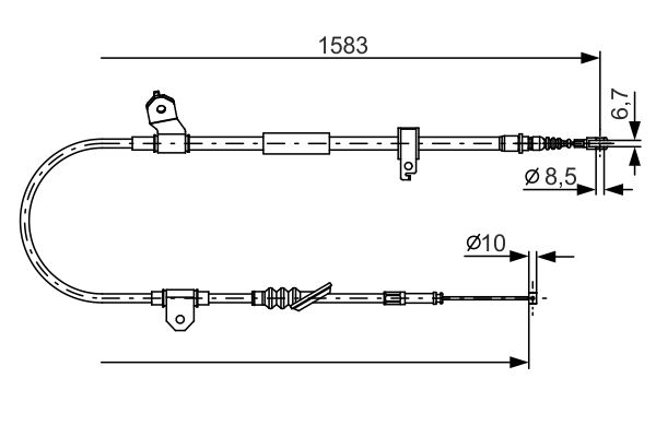 Handremkabel Bosch 1 987 482 296