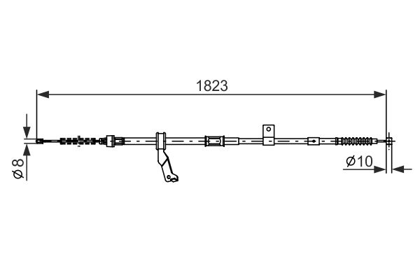 Handremkabel Bosch 1 987 482 297