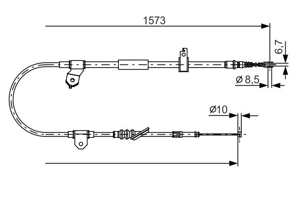 Handremkabel Bosch 1 987 482 299