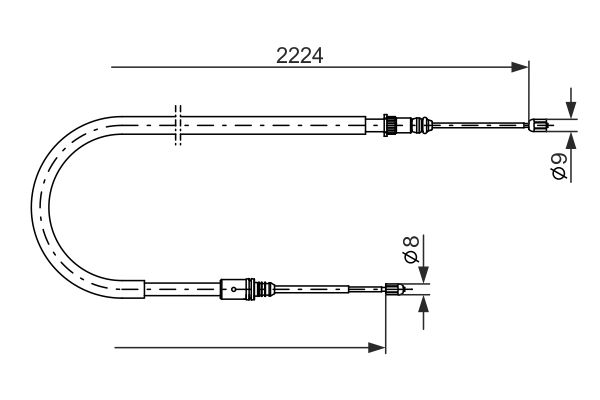 Handremkabel Bosch 1 987 482 303