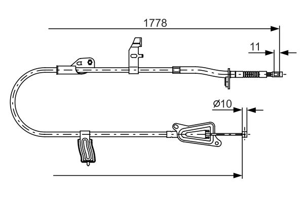 Handremkabel Bosch 1 987 482 305