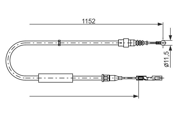 Handremkabel Bosch 1 987 482 310