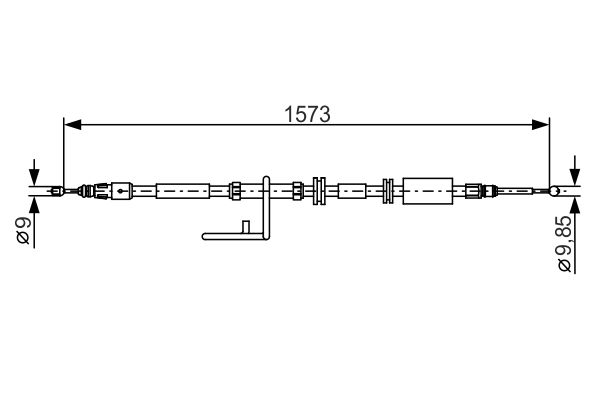 Handremkabel Bosch 1 987 482 313