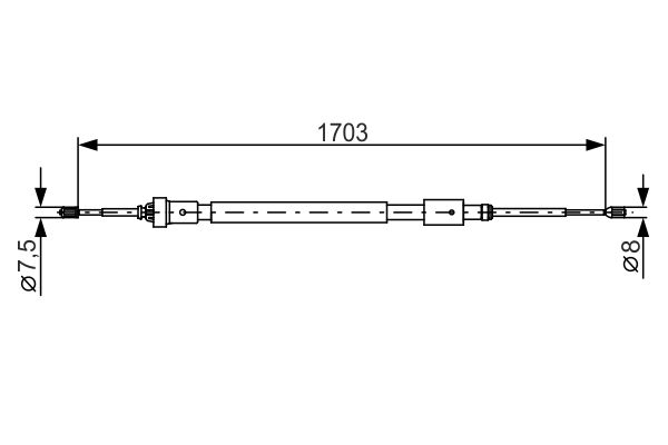 Handremkabel Bosch 1 987 482 315