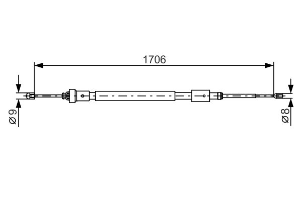 Handremkabel Bosch 1 987 482 316