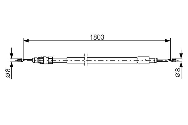 Handremkabel Bosch 1 987 482 317