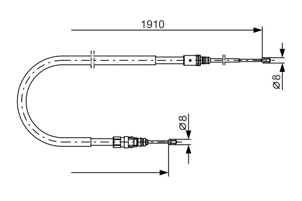 Handremkabel Bosch 1 987 482 323