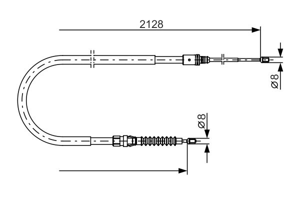 Handremkabel Bosch 1 987 482 324