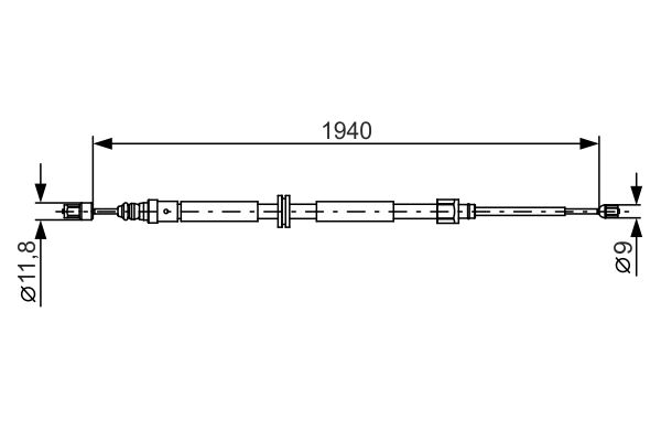 Handremkabel Bosch 1 987 482 325