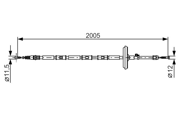 Handremkabel Bosch 1 987 482 333