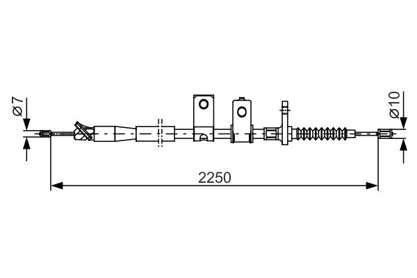 Handremkabel Bosch 1 987 482 343
