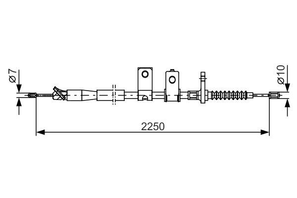 Handremkabel Bosch 1 987 482 343