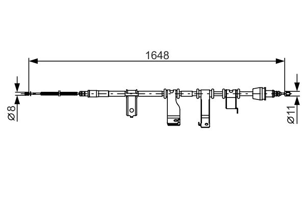 Handremkabel Bosch 1 987 482 350