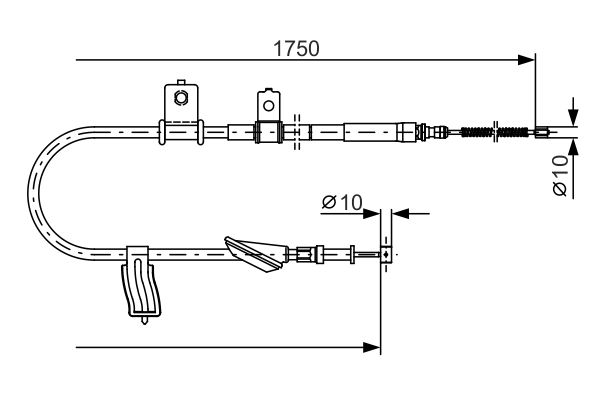 Handremkabel Bosch 1 987 482 352