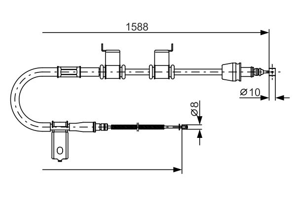 Handremkabel Bosch 1 987 482 358