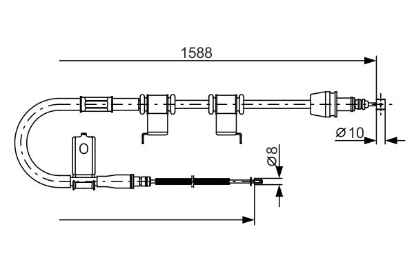 Handremkabel Bosch 1 987 482 359