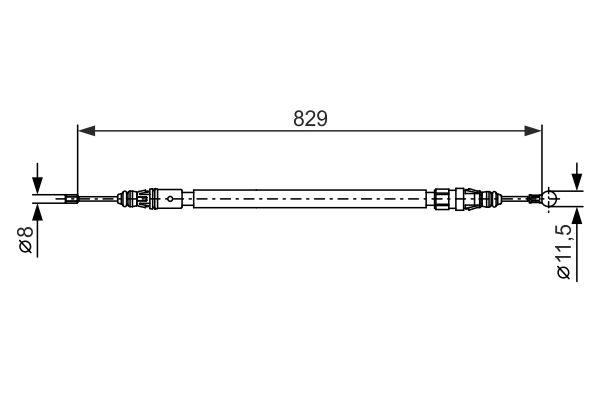 Handremkabel Bosch 1 987 482 372