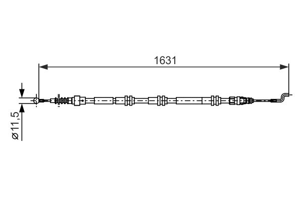 Handremkabel Bosch 1 987 482 376