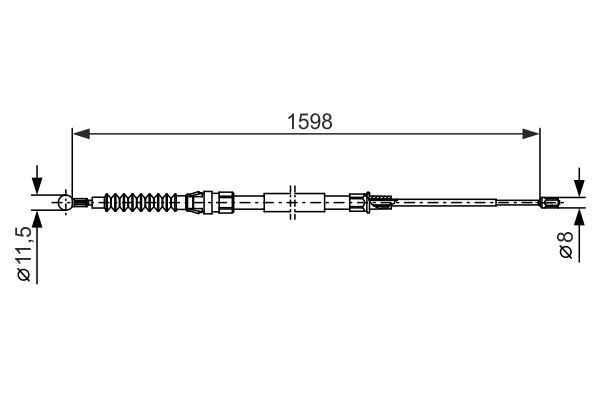 Handremkabel Bosch 1 987 482 379