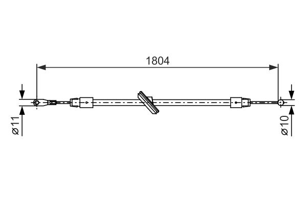 Handremkabel Bosch 1 987 482 380