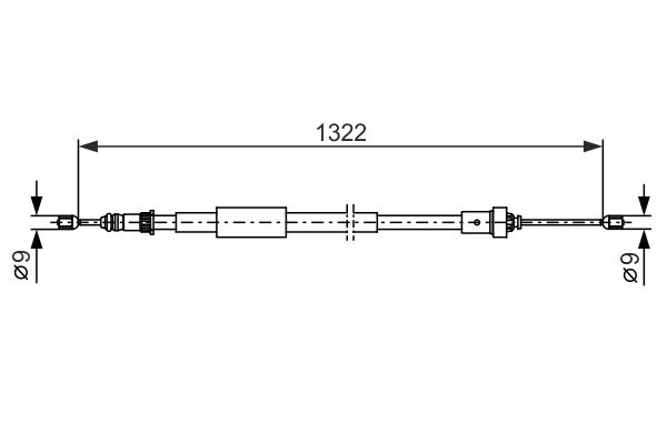 Handremkabel Bosch 1 987 482 385